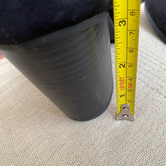 Torrid Black Faux Suede Wrap Buckle Heel Ankle Boot- Sz-11W - Picture 16 of 16